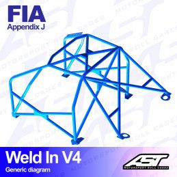 Arceau 8 Points a Souder AST Rollcages V4 pour BMW E46 Coupe (FIA) 