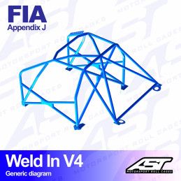Arceau 8 Points a Souder AST Rollcages V4 pour Toyota GT86 (FIA) 