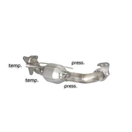 Catalyseur group n + tube remplacement filtre à particules groupe n en inox Subaru Forester III (typ SH) 