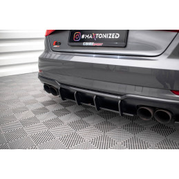 Maxton Design-Street Pro Central Diffuseur Arriere Audi S3 Sportback 8V Facelift 