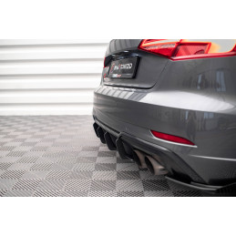 Maxton Design-Street Pro Central Diffuseur Arriere Audi S3 Sportback 8V Facelift 