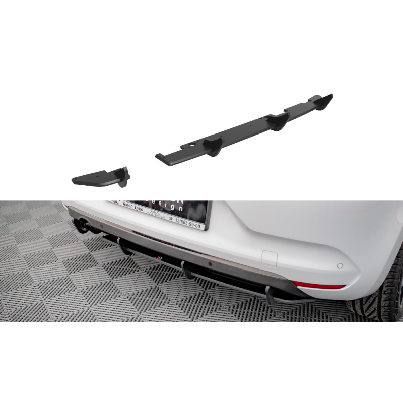 Maxton Design-Street Pro Central Diffuseur Arriere Renault Clio Mk5 Maxton Design-Street Pro Central Diffuseur Arriere Renault Clio Mk5