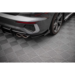 Maxton Design-Street Pro Lame Du Pare Chocs Arriere + Flaps Audi S3 Sedan 8Y 