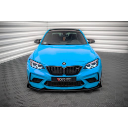 Maxton Design-Street Pro Lame Du Pare-Chocs Avant V.1 + Flaps BMW M2 Competition F87 