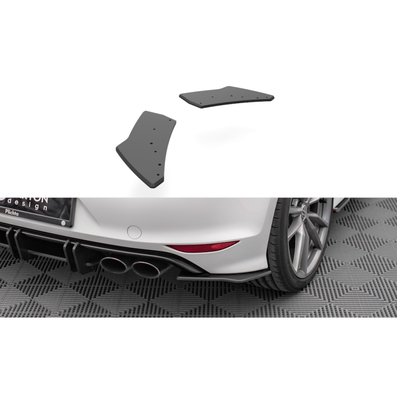 Maxton Design-Street Pro Lame Du Pare Chocs Arriere Volkswagen Golf R Mk7 