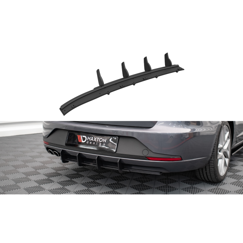 Maxton Design-Street Pro Central Diffuseur Arriere Seat Leon FR Sportstourer Mk3 Maxton Design-Street Pro Central Diffuseur Arriere Seat Leon FR Sportstourer Mk3