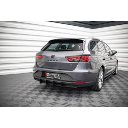 Maxton Design-Street Pro Central Diffuseur Arriere Seat Leon FR Sportstourer Mk3 