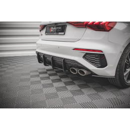 Maxton Design-Street Pro Central Diffuseur Arriere Audi S3 Sportback 8Y 