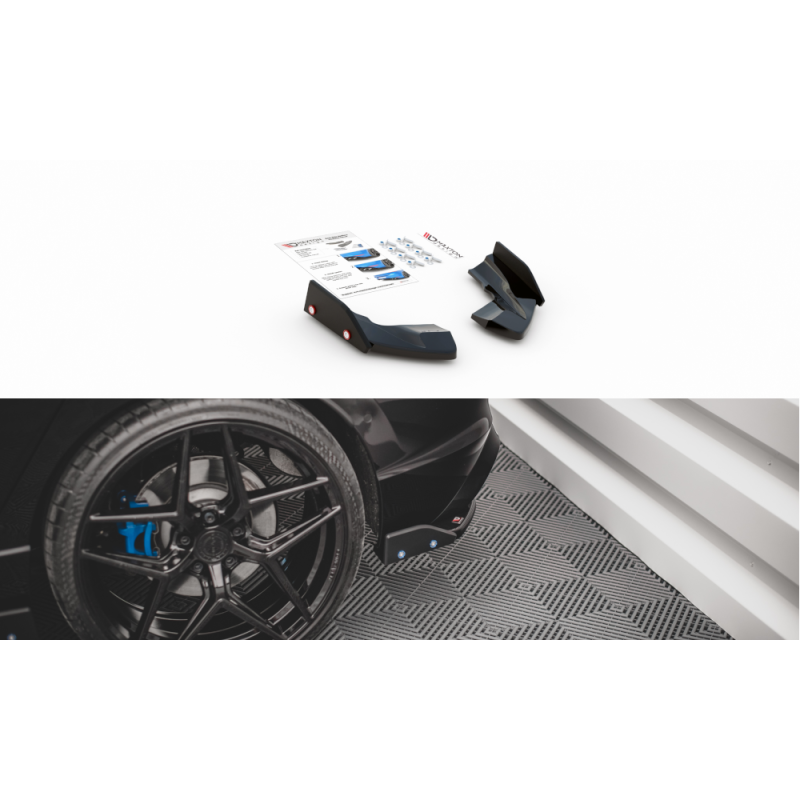 Maxton Design-Lames De Pare-Chocs Arrière Latérales V.2 + Ailerons Volkswagen Golf R Mk8 Maxton Design-Lames De Pare-Chocs Arrière Latérales V.2 + Ailerons Volkswagen Golf R Mk8