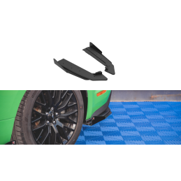 Maxton Design-Street Pro Lame Du Pare Chocs Arriere V.1 + Flaps Ford Mustang GT Mk6 Facelift 