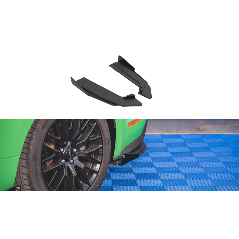 Maxton Design-Street Pro Lame Du Pare Chocs Arriere V.1 + Flaps Ford Mustang GT Mk6 Facelift Maxton Design-Street Pro Lame Du Pare Chocs Arriere V.1 + Flaps Ford Mustang GT Mk6 Facelift