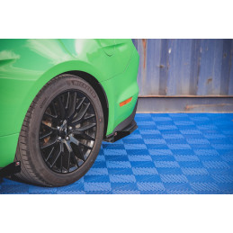 Maxton Design-Street Pro Lame Du Pare Chocs Arriere V.1 + Flaps Ford Mustang GT Mk6 Facelift 