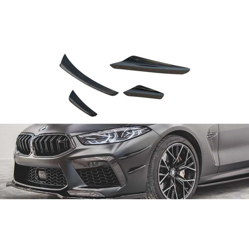 Maxton Design-Ailes de pare-chocs avant (Canards) BMW M8 Gran Coupe F93 Maxton Design-Ailes de pare-chocs avant (Canards) BMW M8 Gran Coupe F93