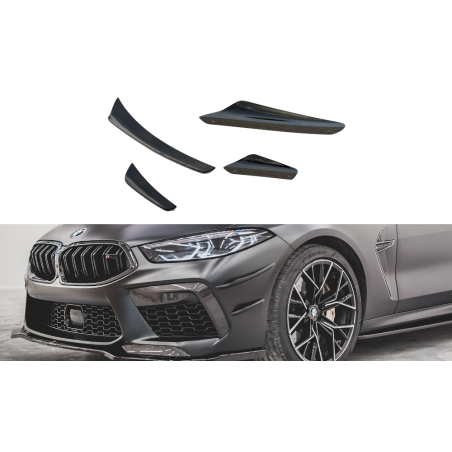 Maxton Design-Ailes de pare-chocs avant (Canards) BMW M8 Gran Coupe F93 