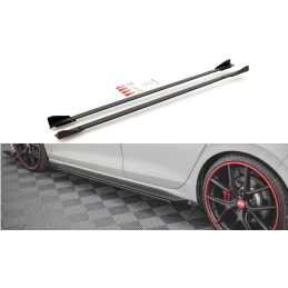 Maxton Design-Sports Durabilité Rajouts Des Bas De Caisse + Flaps Volkswagen Golf 8 GTI / GTI Clubsport / R-Line 