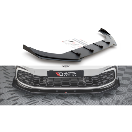 Maxton Design-Sport Durabilité Lame Du Pare-Chocs Avant + Flaps Volkswagen Golf 8 GTI / R-Line 