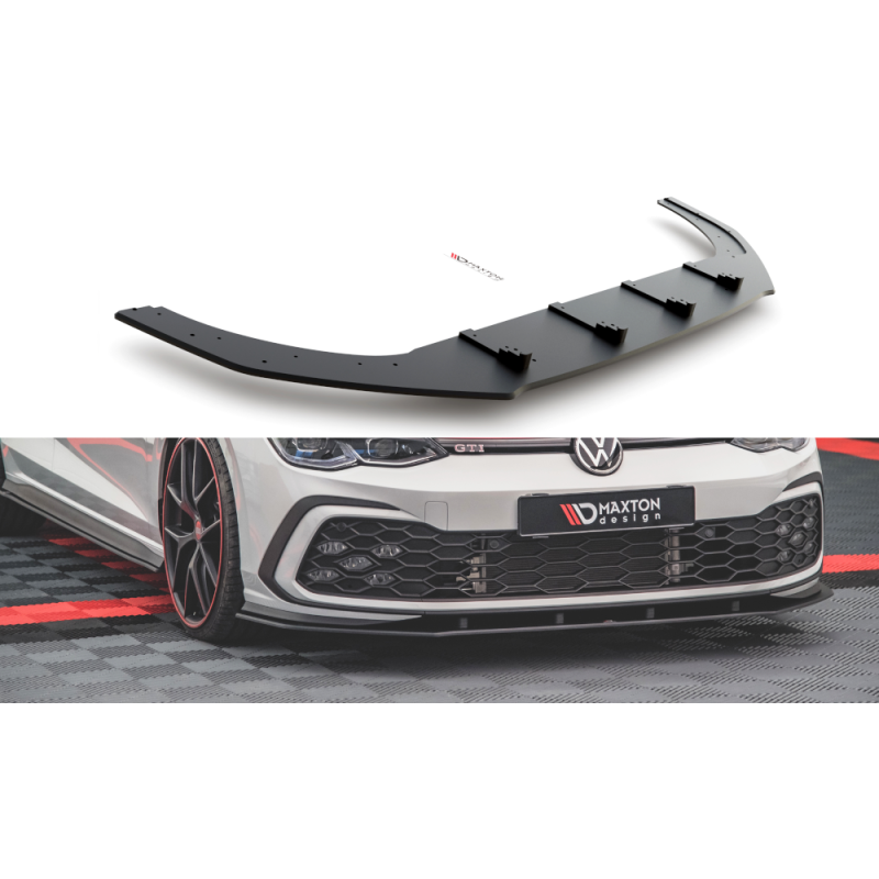 Maxton Design-Sport Durabilité Lame Du Pare-Chocs Avant Volkswagen Golf 8 GTI / R-Line Maxton Design-Sport Durabilité Lame Du Pare-Chocs Avant Volkswagen Golf 8 GTI / R-Line