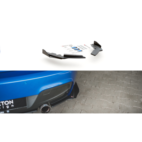 Maxton Design-Sport Durabilité Lame Du Pare Chocs Arriere + Flaps BMW M135i F20 