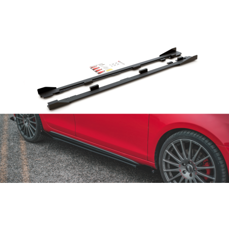 Maxton Design-Sports Durabilité Rajouts Des Bas De Caisse + Flaps Volkswagen Golf GTI Mk6 