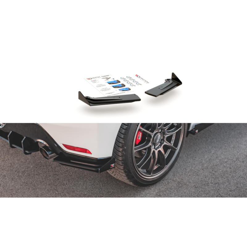 Maxton Design-Sport Durabilité Lame Du Pare Chocs Arriere + Flaps Toyota GR Yaris Mk4 