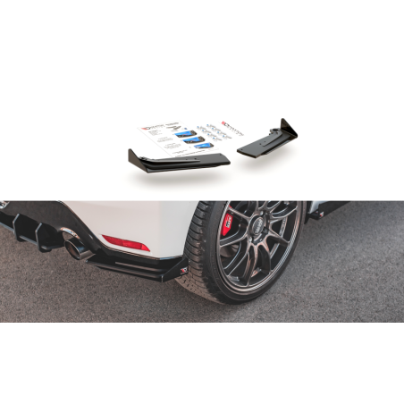 Maxton Design-Sport Durabilité Lame Du Pare Chocs Arriere + Flaps Toyota GR Yaris Mk4 