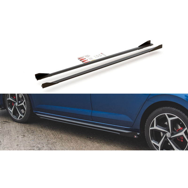 Maxton Design-Sports Durabilité Rajouts Des Bas De Caisse + Flaps Volkswagen Polo GTI Mk6 