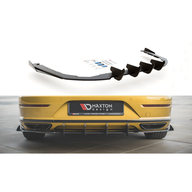 Maxton Design-Sports Durabilité Diffuseur Arrière Complet + Flaps Volkswagen Arteon R-Line 